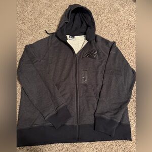 Nike Men's Dark Gray Carolina Panthers Full-Zip Hoodie